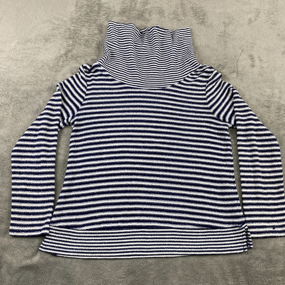 Sunday Turtleneck Sweater Women's Small Striped Long Sleeve Knit Top